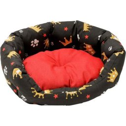 Niche pour Chien, Panier Ovale pour Chat, Coussin pour Animaux Domestiques pour Chambre à Coucher,