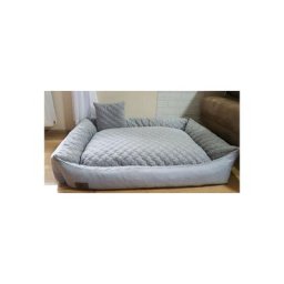 Lit pour chien gris 120x90 cm - coussin pour chien lavable - lit pour chien imperméable - Gris