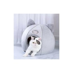 36x 36 x 40cm (Environ 7,5 kg pour Les Chat), Gris), Lit de Chat Chien Coussin Doux pour Chien Nid