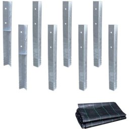 Ancrage au sol ancrage poteau SolidLock - set de ancrages pour aire de jeux & portique balançoire