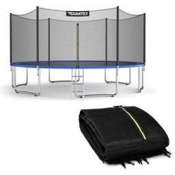 COSTWAY Filet de Sécurité pour Trampoline 244 cm avec 6 Barres Porte à Glissière Double et Boucles