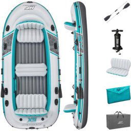Bateau raft gonflable 5 places adventure elite 3,64 m Bestway 65159 - multicouleur