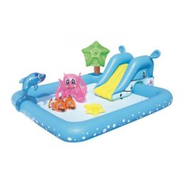 BESTWAY Aire de jeux pataugeoire Fantastic Aquarium 2,39 m x 2,06 m x 86 cm