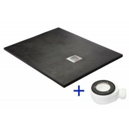 PDD - Receveur de douche extra plat quartz Noir Ral 9005 90x70