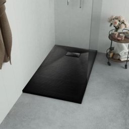 Receveur de douche 90x80cm smc Bac Base Noir - Noir