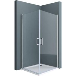 Sogood - Portes de douche transparent autolevantes 90x75 paroi de douche Ravenna24 pare douche avec
