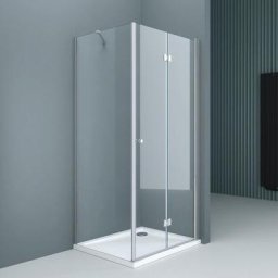 Sogood - Cabine de Douche en Angle 80x70x190 Paroi de Douche Design Ravenna27K en Verre Transparant
