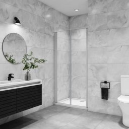 Aica Sanitaire - aica porte de douche battante 90x180cm profilé blanc en 5mm verre anticalcaire
