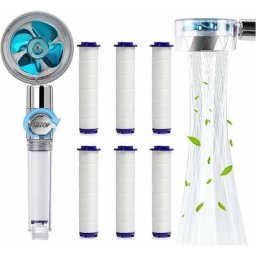 Douchette, Pommeau de Douche anti calcaire economie deau, Pommeau de Douche Helice Haute Pression