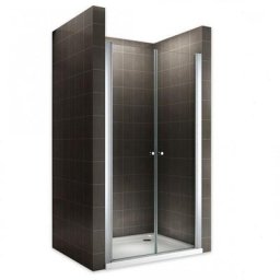 Porte de douche hauteur 195 cm verre transparent 104x195 cm