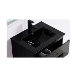 Vasque encastrable céramique noire - 61x47 cm - Dark