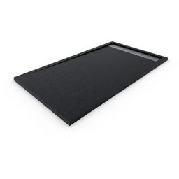 Receveur de douche deluxe avec cadre 90x150 cm Noir