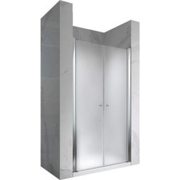 Porte de douche hauteur 195 cm verre dépoli 92x195 cm