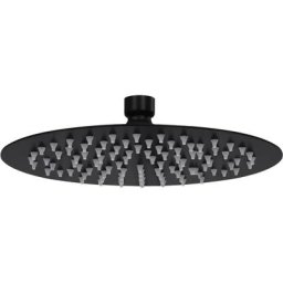 Vidaxl - Pomme de douche pluie Acier inoxydable 20 cm Ronde Noir Noir