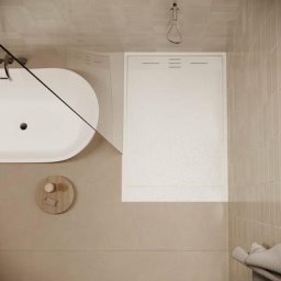 Stano. - Receveur de douche 90 x 150 cm extra plat salvi en SoliCast® surface ardoisée blanc - Blanc