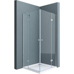 Sogood - Cabine de douche transparent en angle 90x100 paroi de douche Ravenna1 pare-douche avec