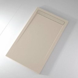 Stano. - Receveur de douche 80x190 cm extra plat smart en résine surface ardoisée beige - Beige