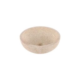 Terrazzo Vasque à poser 40x20cm rond Marron/beige - Marron/beige - Differnz