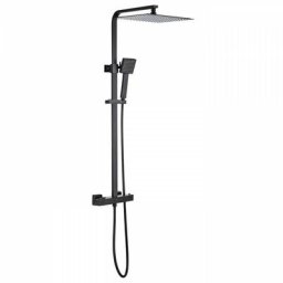 Colonne de douche OCEANIC - Mitigeur thermostatique corps froid - Pomme haute carrée 30x30 cm
