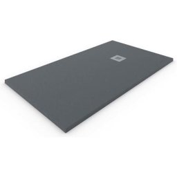 Allstone - Receveur de douche en résine extra-plate Toutes les tailles - 6 couleurs - Bonde et