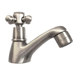 Robinet simple eau froide tiffany Nickel Satiné