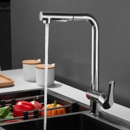 Skecten - Mitigeur Cuisine avec Douchette Extractible Robinet Cuisine 360 Rotatif avec 2 Jets aux