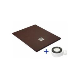 Receveur de douche extra plat quartz Chocolat Ral 8017 80x80