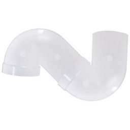 Siphon en moplen blanc idéal pour toilettes à la turque avec code 150-600