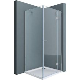 Sogood Paroi de douche transparent en angle 70x120cm cabine de douche Ravenna5 rectangulaire avec