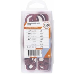 Coffret 100 joints fibre int 08x13/12x17/15x21/20x27/24x31/26x34/33x42 NOYON & THIEBAULT