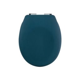 Spirella Abattant WC Thermo Dur NEELA Pétrole Mat - Charnières ABS Chromé - Bleu