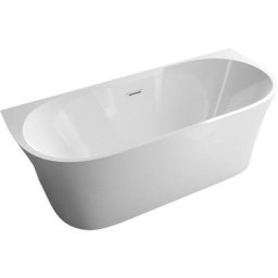 Baignoire îlot nova plus en acrylique sanitaire blanc - 170 x 80 cm - robinetterie 6080 en option