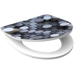 Siège de toilette avec fermeture en douceur ROUND DIPS SCHÜTTE - Multicolore