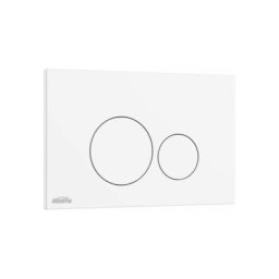 Alterna - plaque de commande duo - pour bâti-support autoportant concerto 2 - blanc k5230-k-ews5