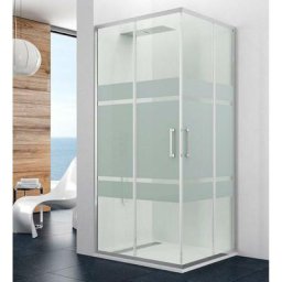 Paroi de douche d'angle prestige 140X90 - Mesure 1: 134-137 / Mesure 2: 87-90