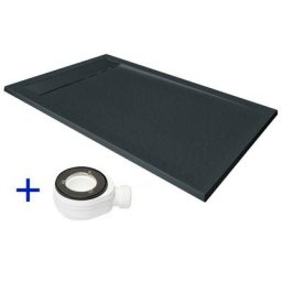 Receveur de douche extra plat PREMIUM AMBIENTE Gris ardoise Ral 7016 90X160
