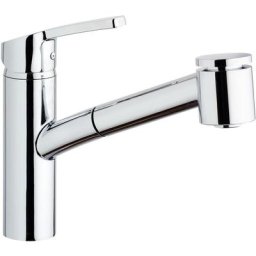 Robinet cuisine avec douchette extractible Paini Hoby Bow 2 jets