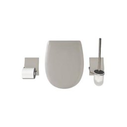 Olfa - Abattant frein de chute, porte balayette, porte papier wc gris manathan
