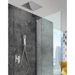 Set doccia da incasso a soffitto 40cm Serie Volga Imex