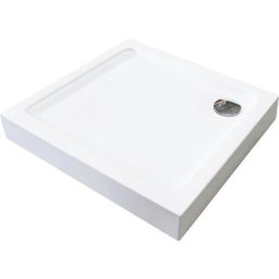 Receveur lary - Antidérapant - 80x80X13cm - Acrylique - Blanc - Blanc