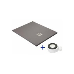PDD - Receveur de douche extra plat Gris poussière Ral 7037 100X100