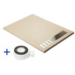 PDD - Receveur de douche extra plat premium Beige clair Ral 9001 90X160