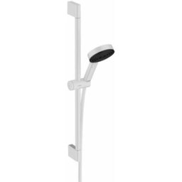 HANSGROHE Pulsify Select S Set de douche 105 3 jets Relaxation avec barre C 65 cm blanc mat 24160700