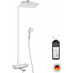 Hansgrohe - Colonne bain douche thermostatique Raindance e 365, sans accessoire, chromé, Avec