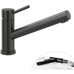 Robinet cuisine villeroy et boch Como Window, acier massif, Sans nettoyant