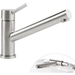 Robinet cuisine villeroy et boch Como Window, anthracite, Sans nettoyant
