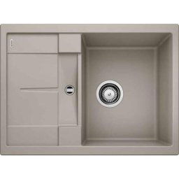 Metra 45 - Évier en silgranit, 680x500 mm, Compact, tartufo 519569 - Blanco