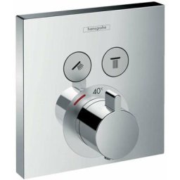 Hansgrohe - Set de finition pour mitigeur thermostatique ShowerSelect encastré avec 2 sorties chromé