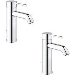 Mitigeur lavabo Grohe Essence New taille s ouverture eau froide au centre X2