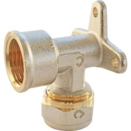 Somatherm - Applique Murale à visser pour tube Multicouche Ø20-F15/21 - chrome